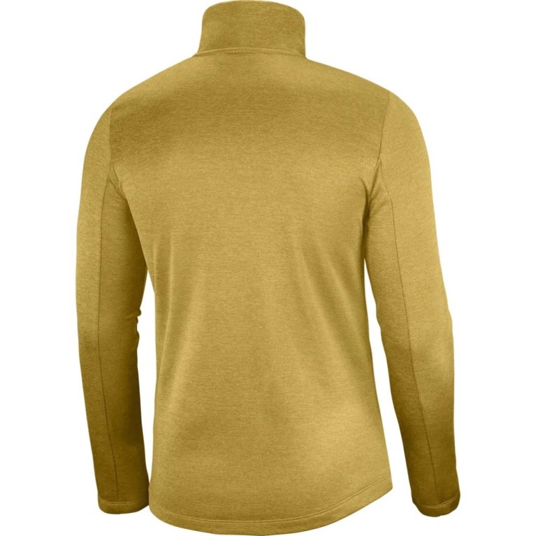 Gold Salomon Essential Lightwarm Seamless Half Zip Men's Sweatshirt | IE WL4932